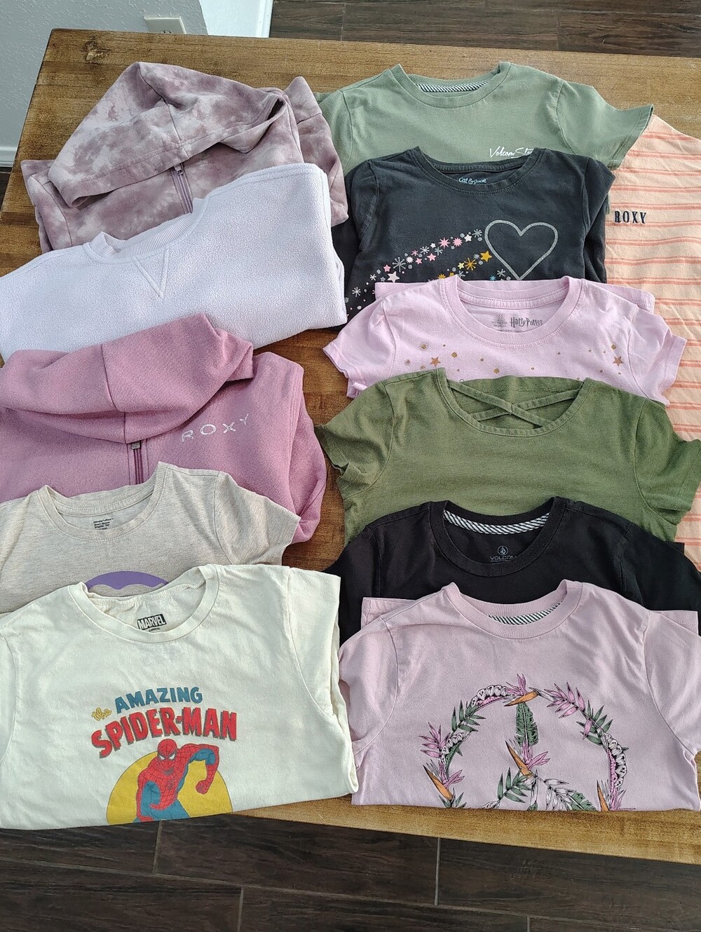 Volcom Roxy Old Navy Marvel Harry Potter Cat & Jack Girls Bundle Mainly Size 6-8
